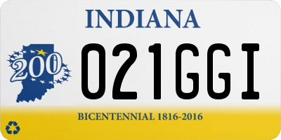 IN license plate 021GGI