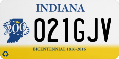 IN license plate 021GJV