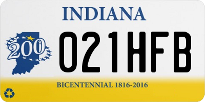 IN license plate 021HFB