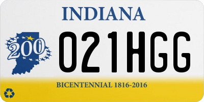 IN license plate 021HGG