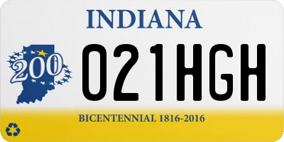 IN license plate 021HGH