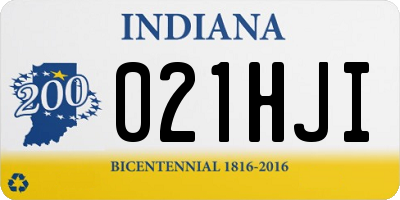 IN license plate 021HJI