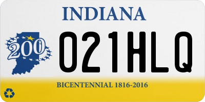 IN license plate 021HLQ