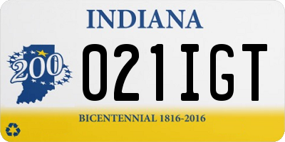 IN license plate 021IGT