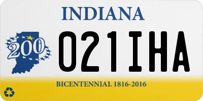 IN license plate 021IHA