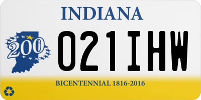 IN license plate 021IHW