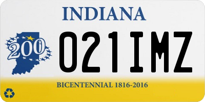 IN license plate 021IMZ