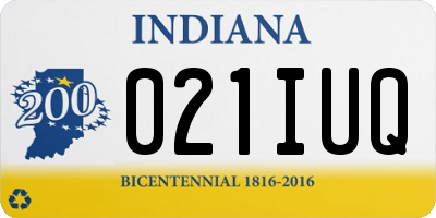 IN license plate 021IUQ