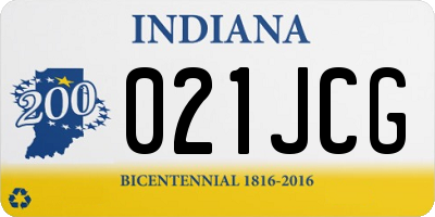 IN license plate 021JCG