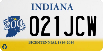 IN license plate 021JCW