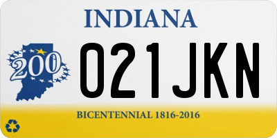 IN license plate 021JKN