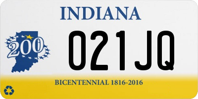 IN license plate 021JQ