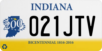 IN license plate 021JTV