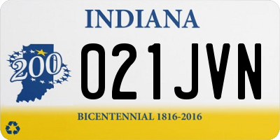 IN license plate 021JVN