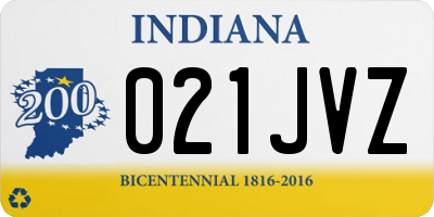IN license plate 021JVZ