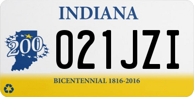 IN license plate 021JZI