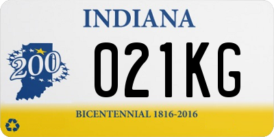 IN license plate 021KG