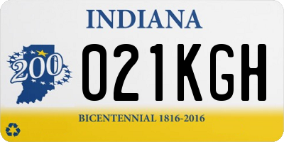IN license plate 021KGH