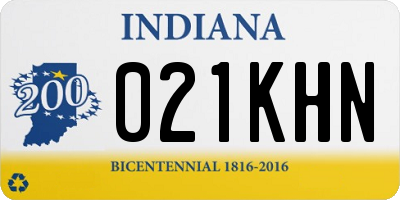 IN license plate 021KHN