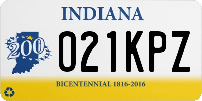 IN license plate 021KPZ