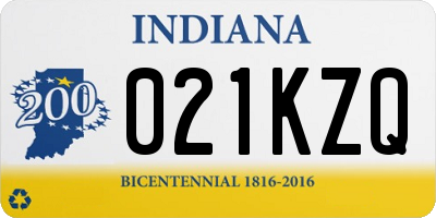 IN license plate 021KZQ