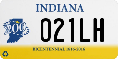 IN license plate 021LH