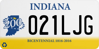 IN license plate 021LJG