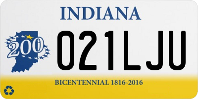 IN license plate 021LJU