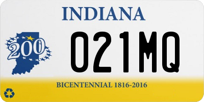 IN license plate 021MQ