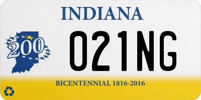 IN license plate 021NG