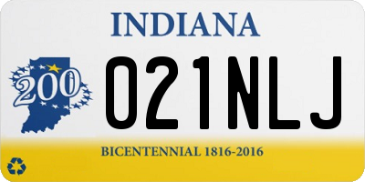 IN license plate 021NLJ