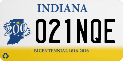 IN license plate 021NQE