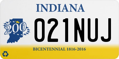 IN license plate 021NUJ