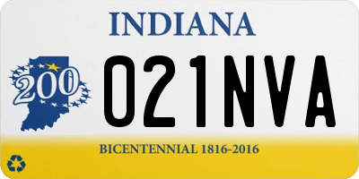 IN license plate 021NVA
