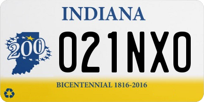 IN license plate 021NXO