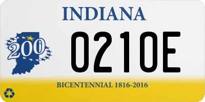 IN license plate 021OE