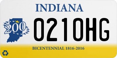 IN license plate 021OHG