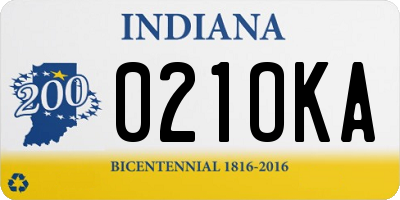 IN license plate 021OKA