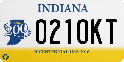 IN license plate 021OKT