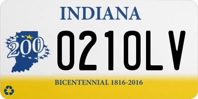 IN license plate 021OLV