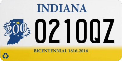 IN license plate 021OQZ