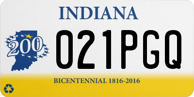 IN license plate 021PGQ