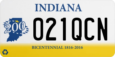 IN license plate 021QCN