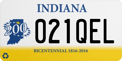 IN license plate 021QEL