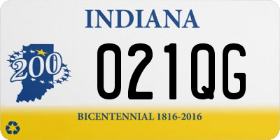 IN license plate 021QG