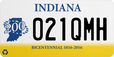 IN license plate 021QMH