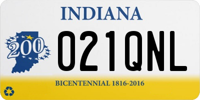 IN license plate 021QNL