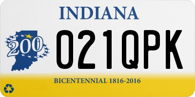 IN license plate 021QPK