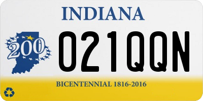 IN license plate 021QQN