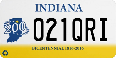 IN license plate 021QRI
